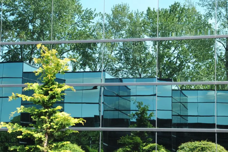 Green Building Glass Facade