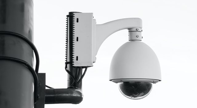 Security camera used with a building automation system