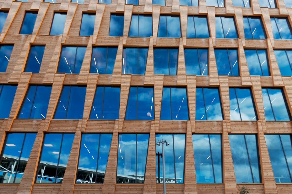 building made with cross laminated timber