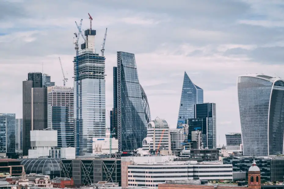 London Skyline of Office District