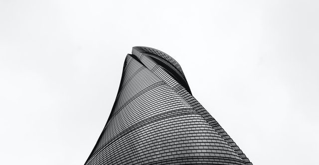 Shanghai tower from the ground