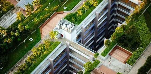 green building roof