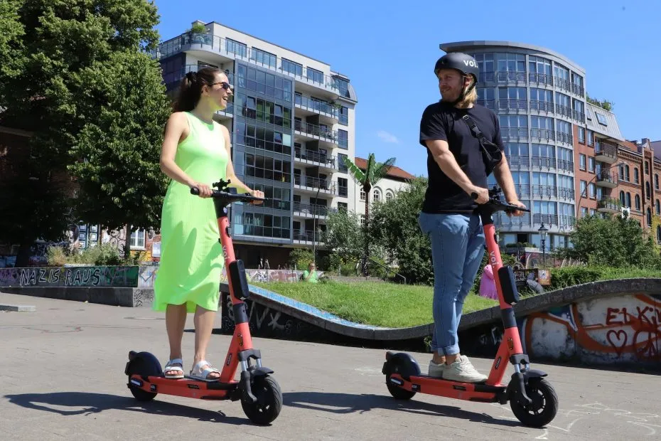 e scooter micromobility in an urban area