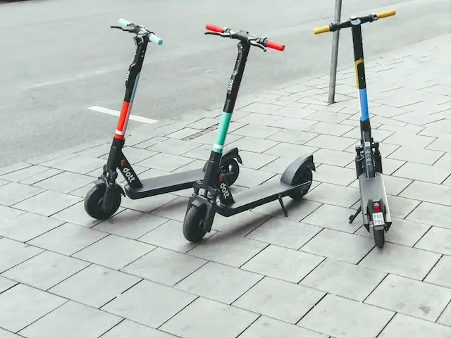 micromobility e scooter in city