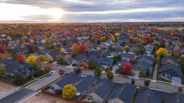 Aerial View of a City